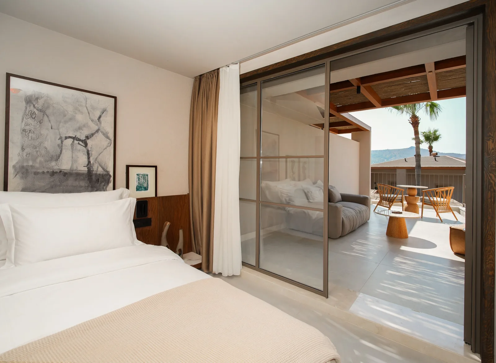 Mountain & Partial Sea View Terrace Room — Oumu Beach House